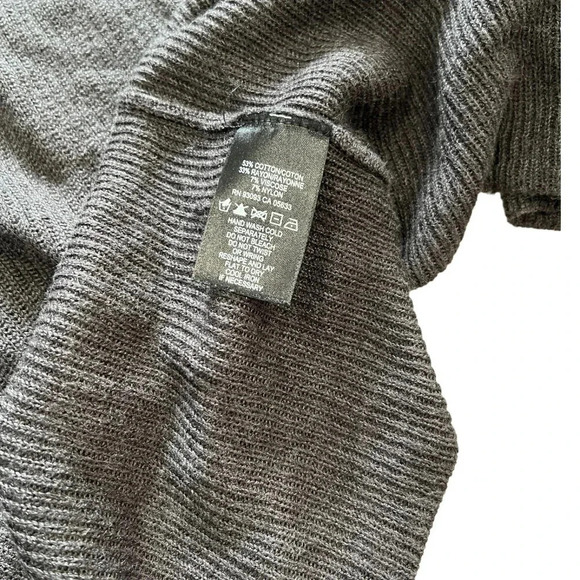 Nic + Zoe Gray Open Front Waterfall Cardigan L - Picture 4 of 5